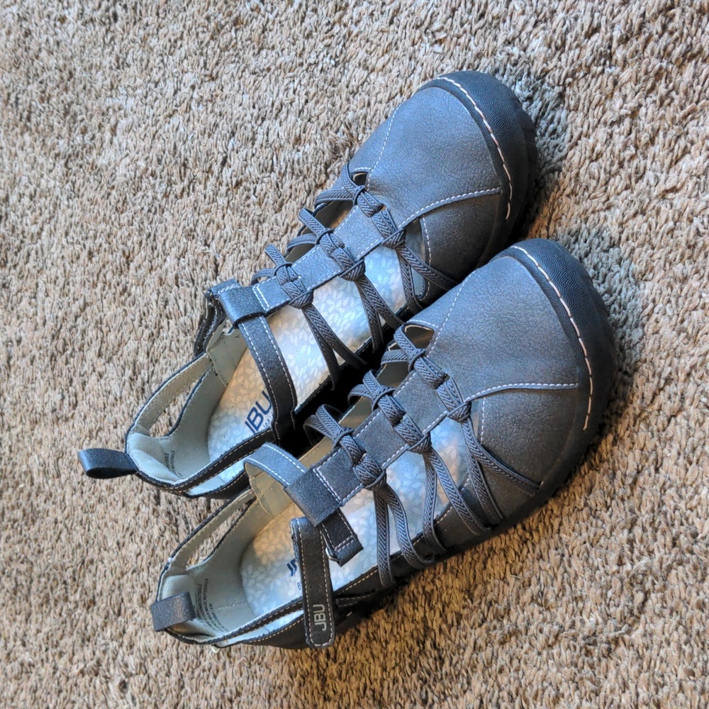 JBU by Jambu Juliet Oxford Flat Shoe Charcoal New